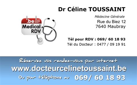 Docteur Céline TOUSSAINT :: Bienvenue